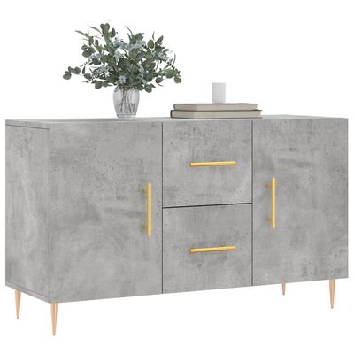 vidaXL Credenza Grigio Cemento 100x36x60 cm in Legno Multistrato