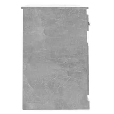 vidaXL Scrivania Cassetto Grigio Cemento 115x50x75cm Legno Multistrato