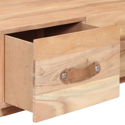 vidaXL Tavolino da Salotto 90x50x35 cm in Legno Massello di Recupero