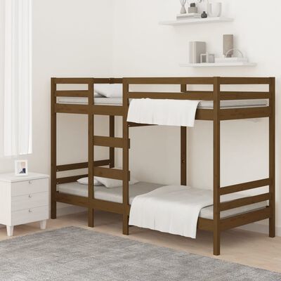 vidaXL Letto a Castello senza Materasso Ambra 80x200cm Massello Pino