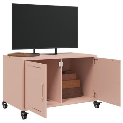 vidaXL Mobile TV Rosa 68x39x43,5 cm in Acciaio