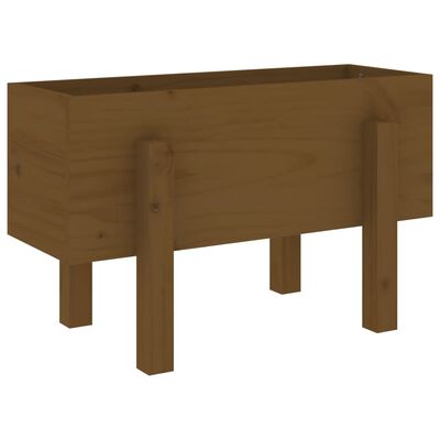 vidaXL Fioriera da Giardino Ambra 62x30x38 cm Legno Massello di Pino