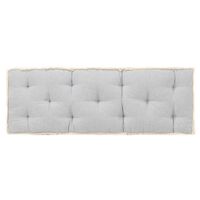 vidaXL Cuscino per Divano in Pallet Grigio 120x40x7 cm