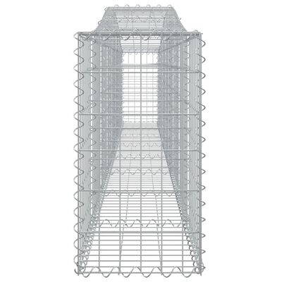 vidaXL Cesto Gabbione ad Arco 400x30x60/80 cm Ferro Zincato