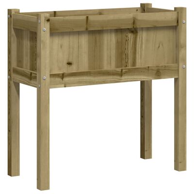 vidaXL Fioriera Giardino con Gambe 70x31x70 cm Legno Pino Impregnato