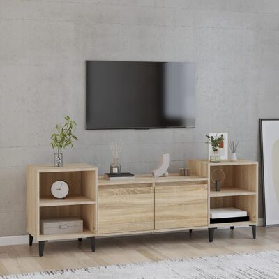 vidaXL Mobile Porta TV Rovere Sonoma 160x35x55 cm Legno Multistrato