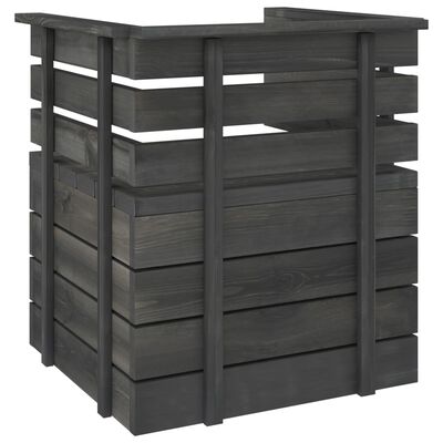 vidaXL Set Divani da Giardino su Pallet 6 pz Legno Pino Grigio Scuro