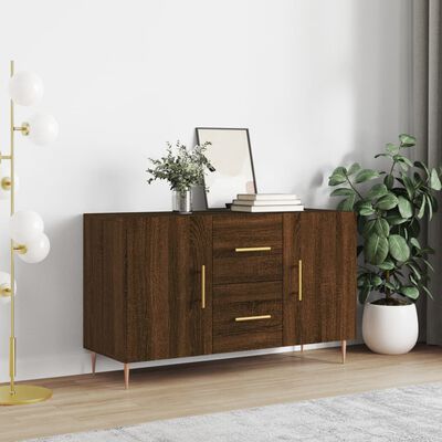 vidaXL Credenza Rovere Marrone 100x36x60 cm in Legno Multistrato