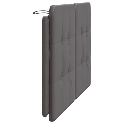 vidaXL Cuscino Testiera Grigio 120 cm in Similpelle