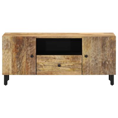 vidaXL Mobile Porta TV 105x33x46cm in Legno Massello di Mango