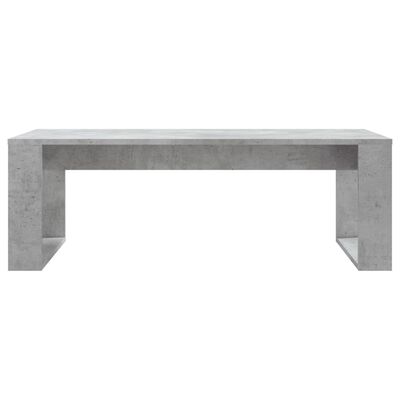 vidaXL Tavolino Salotto Grigio Cemento 102x50x35 cm Legno Multistrato