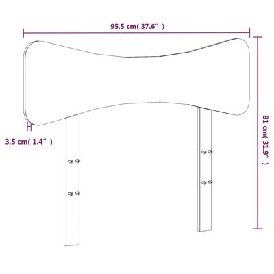 vidaXL Testiera Marrone Cera 90 cm in Legno Massello di Pino