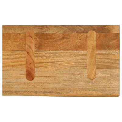 vidaXL Piano Tavolo Bordi Vivi 50x20x3,8 cm in Legno Massello di Mango