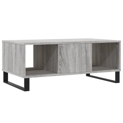 vidaXL Tavolino Salotto Grigio Sonoma 90x50x36,5 cm Legno Multistrato