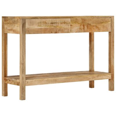 vidaXL Tavolo Consolle con 2 Cassetti 110x35x75cm Legno Massello Mango