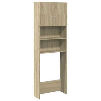 vidaXL Mobile Lavatrice Rovere Sonoma 64x25,5x190 cm Legno Multistrato