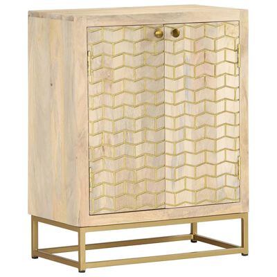 vidaXL Credenza con 2 Ante 55x30x70 cm in Legno Massello di Mango