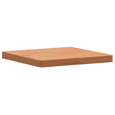 vidaXL Piano per Tavolo 50x50x4 cm Quadrato Legno Massello di Faggio