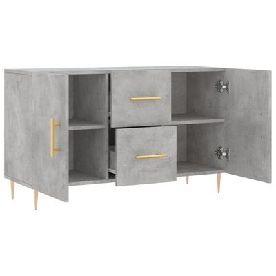 vidaXL Credenza Grigio Cemento 100x36x60 cm in Legno Multistrato