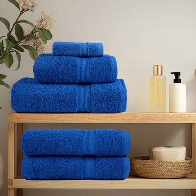 vidaXL Asciugamani da Bagno SOLUND 10 pz Blu 100x150cm 600gsm