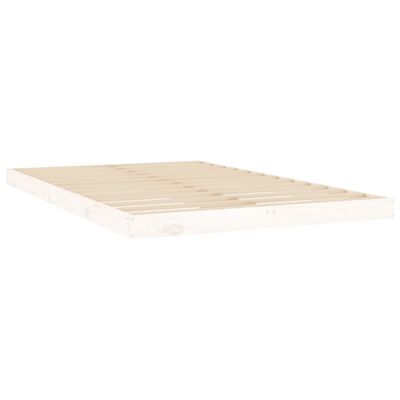 vidaXL Giroletto senza Materasso Bianco 120x200 cm Legno Massello Pino