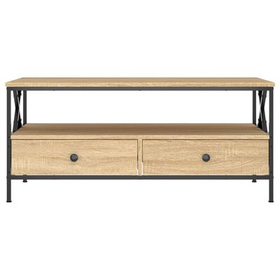 vidaXL Tavolino da Salotto Rovere Sonoma 100x51x45cm Legno Multistrato