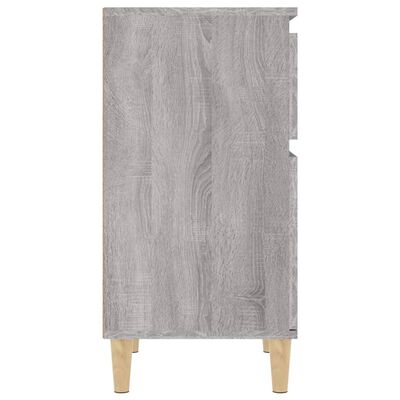 vidaXL Comodini 2 pz Grigio Sonoma 40x35x70 cm