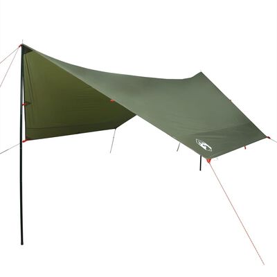 vidaXL Telone da Campeggio Verde Oliva 438x376x212 cm Impermeabile