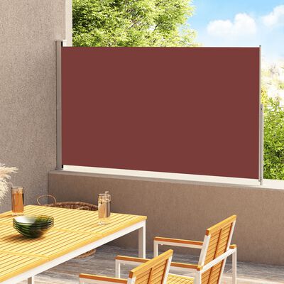 vidaXL Tenda Laterale Retrattile per Patio 220x300 cm Marrone