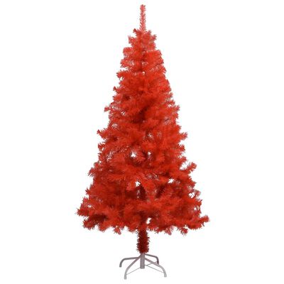 vidaXL Albero di Natale Preilluminato con Palline Rosso 150 cm PVC