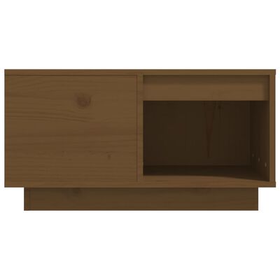 vidaXL Tavolino da Salotto ambra 60x61x32,5 cm Legno Massello di Pino