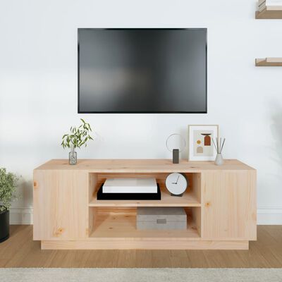 vidaXL Mobile Porta TV 110x35x40,5 cm in Legno Massello di Pino