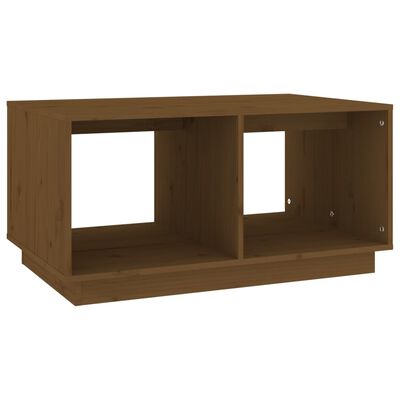 vidaXL Tavolino da Salotto ambra 80x50x40 cm Legno Massello di Pino