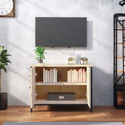 vidaXL Mobile TV con Ante Rovere Sonoma 60x35x45 cm Legno Multistrato