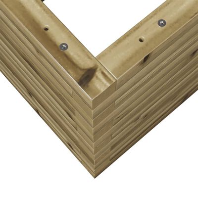 vidaXL Fioriera da Giardino 70x70x46 cm in Legno di Pino Impregnato