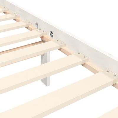 vidaXL Giroletto senza Materasso Bianco 90x200 cm Legno Massello Pino