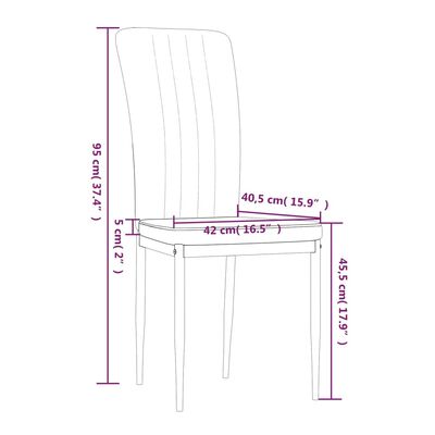 vidaXL Sedie da Pranzo 4 pz Grigio Scuro in Velluto