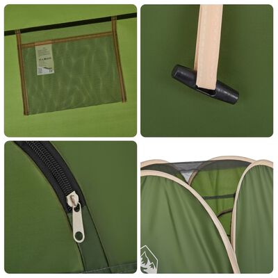 vidaXL Tenda Privacy Pop-Up Verde Impermeabile