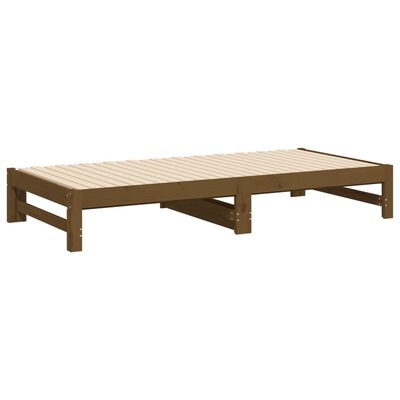 vidaXL Dormeuse Estraibile Ambra 2x(75x190) cm Legno Massello di Pino