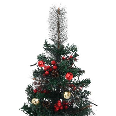 vidaXL Alberi di Natale Artificiale per Viali 2 pz 76 cm in PVC