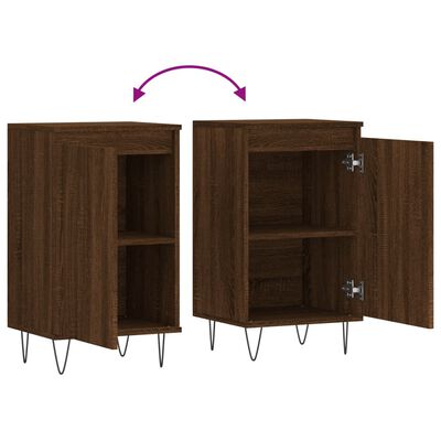 vidaXL Credenza Rovere Marrone 40x35x70 cm in Legno Multistrato