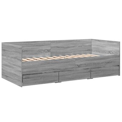 vidaXL Divano Letto con Cassetti senza Materasso 100x200 cm