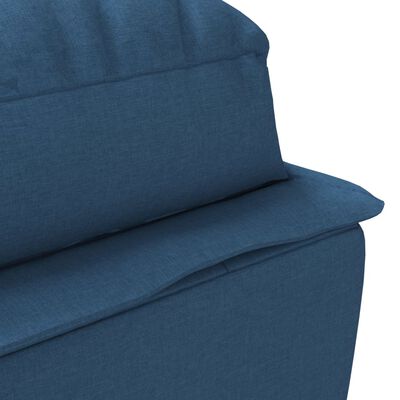 vidaXL Chaise Longue con Cuscini Blu in Tessuto