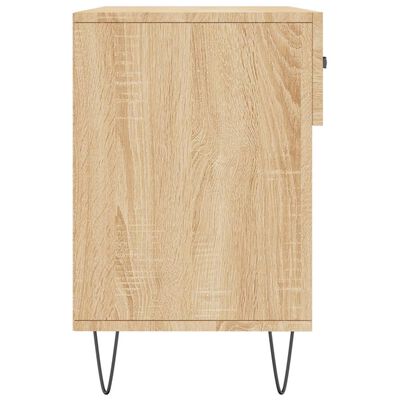 vidaXL Panca Porta Scarpe Rovere Sonoma 102x35x55 cm Legno Multistrato