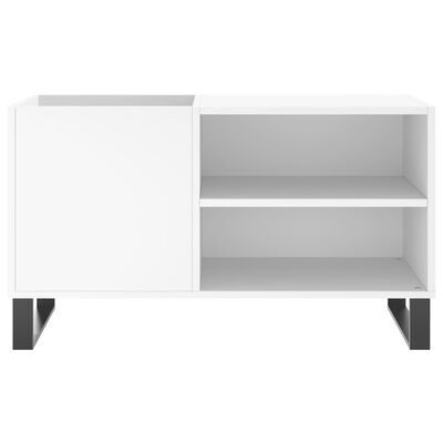 vidaXL Mobile Porta Dischi Bianco 85x38x48 cm in Legno Multistrato