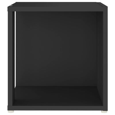 vidaXL Tavolino Nero 33x33x34,5 cm in Truciolato