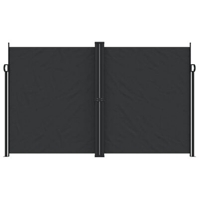 vidaXL Tenda da Sole Laterale Retrattile Nera 200x1200 cm