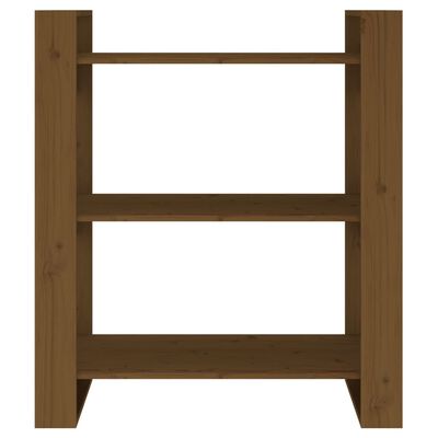 vidaXL Libreria/Divisorio ambra 80x35x91 cm Legno Massello