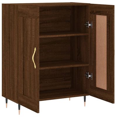 vidaXL Credenza Rovere Marrone 69,5x34x90 cm in Legno Multistrato