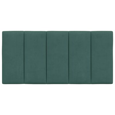 vidaXL Cuscino Testiera Verde Scuro 100 cm in Velluto